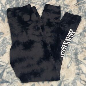 Victoria's Secret Black Tie-Dye Leggings